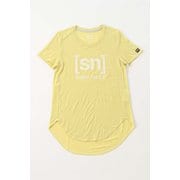 JAPAN TEE LOGO SNW015203 P25 イエロー XSサイズ [フィットネス ヨガシャツ レディース]