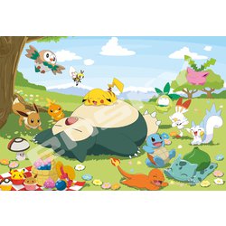 108-L762 ポケットモンスター ぽかぽかのんびりタイム [ジグソーパズル ラージ 108ピース（完成サイズ：26×38cm）]