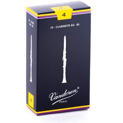 CR104 [B♭クラリネットリード トラディショナル 硬さ：4 (10枚入り)]