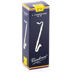 CR1225 [バスクラリネットリード トラディショナル 硬さ：2-1/2 (5枚入り)]