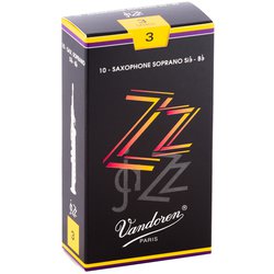 SR403 [ソプラノサクソフォンリード ズィーズィー(ZZ) 硬さ：3 (10枚入り)]