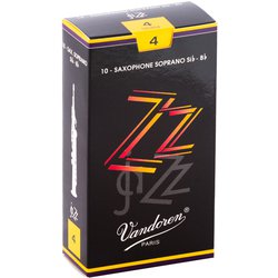 SR404 [ソプラノサクソフォンリード ズィーズィー(ZZ) 硬さ：4 (10枚入り)]