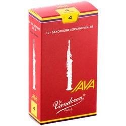 SR304R [ソプラノサクソフォンリード ジャバ・ファイルド・レッドカット(JAVA FILED RED CUT) 硬さ：4 (10枚入り)]