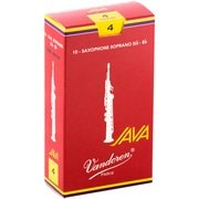SR304R [ソプラノサクソフォンリード ジャバ・ファイルド・レッドカット(JAVA FILED RED CUT) 硬さ：4 (10枚入り)]