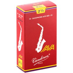 SR2625R [アルトサクソフォンリード ジャバ・ファイルド・レッドカット(JAVA FILED RED CUT) 硬さ：2-1/2 (10枚入り)]