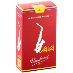 SR264R [アルトサクソフォンリード ジャバ・ファイルド・レッドカット(JAVA FILED RED CUT) 硬さ：4 (10枚入り)]