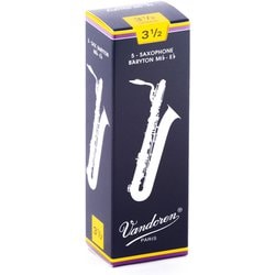 SR2435 [バリトンサクソフォンリード トラディショナル 硬さ：3-1/2 (5枚入り)]