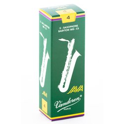 SR344 [バリトンサクソフォンリード ジャバ(JAVA) 硬さ：4 (5枚入り)]