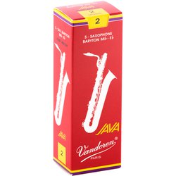 SR342R [バリトンサクソフォンリード ジャバ・ファイルド・レッドカット(JAVA FILED RED CUT) 硬さ：2 (5枚入り)]