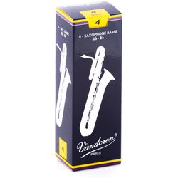 SR254 [バスサクソフォンリード トラディショナル 硬さ：4 (5枚入り)]