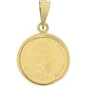 ジュエリー 純金コイン(K18製ペンダント枠付) 2021 プードル 1/30oz