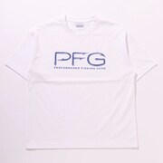 PFG フックショートスリーブ PFG Hooks Ss PM0944 White,Vivid Blue 100 Mサイズ [アウトドア カットソー メンズ]