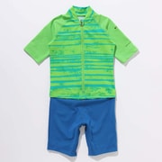 サンディショアーズサンガードスーツ Sandy Shores Sunguard Suit AC0020 Green Boa Texture Stripe 349 3T(100cm) [ラッシュガード キッズ]