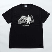 ムースアベニューショートスリーブT PM0172 010 BLK SNOWMAN Mサイズ [アウトドア カットソー メンズ]