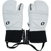 THREE FINGER LEATHER GLOVE ONA93002 100 WHITE Sサイズ [スキー スノーボード グローブ]