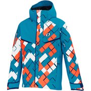 PRINT OUTER JACKET ONJ94P43 Turquoise 595P Oサイズ [スキーウェア ジャケット]