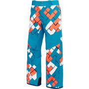 PRINT OUTER PANTS ONP94P53 Turquoise 595P Lサイズ [スキーウェア パンツ ユニセックス]