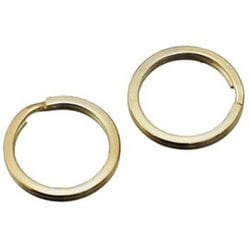 鉄平押しキーリング 16mm ゴールド 2個入 29222