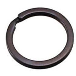 鉄平押しキーリング 25mm マットブラック 1個入 29227