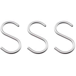 アルミSフック 中 シルバー 3本入 95357