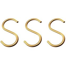 アルミSフック 中 ゴールド 3本入 95358