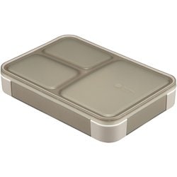 薄型弁当箱 抗菌フードマン 600 グレーベージュ