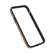 TR-IP20M-BC-TEKE [iPhone 12/12 Pro 用 ALINE 衝撃吸収 バンパーケース 天然木シート ケバンス]