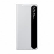 Galaxy S21 5G 用 純正ケース Smart Clear View Cover Light Gray EF-ZG991CJEGJP