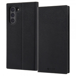 Galaxy S21 5G 用 耐衝撃 手帳型レザーケース TETRA サイドマグネット ブラック RT-GS21TBC1/BB