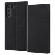 Galaxy S21 5G 用 耐衝撃 手帳型レザーケース TETRA サイドマグネット ブラック RT-GS21TBC1/BB