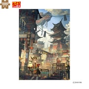 05-200s ファンタスティックアート 東洋の黄昏 [ジグソーパズル めざせ！パズルの達人 500ピース （完成サイズ：38×53cm）]