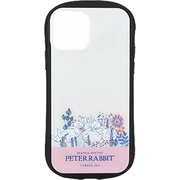PR-58B [iPhone 12 / iPhone 12 Pro 用 ハイブリッドガラスケース ピーターラビット ラインアート]