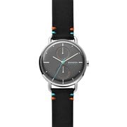 HORIZONT メンズ ブラックレザー 36mm 並行輸入品 2年保証 SKW2930