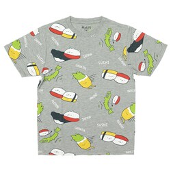 ヨドバシ Com ファインプラス 2231 おしゅしだよ Japan 総柄tシャツ H Gray Lサイズ キャラクターグッズ 通販 全品無料配達