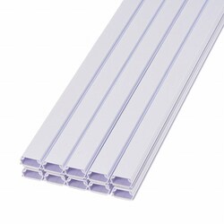 00-9500 ABSモール 2号 1m 白 テープ付 10本 DZ-AMT21-W 10P