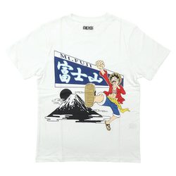 ヨドバシ Com ファインプラス 2230 ワンピース ルフィ 富士山 Tシャツ White Llサイズ キャラクターグッズ 通販 全品無料配達