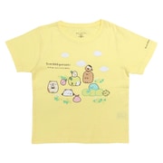 22833896 すみっコぐらし KIDS すみっコさんぽ Tシャツ YELLOW 150cm [キャラクターグッズ]