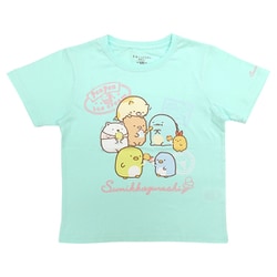 22833897 すみっコぐらし KIDS ペンペンアイス Tシャツ SAX 130cm [キャラクターグッズ]