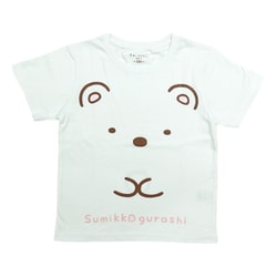 22833898 すみっコぐらし KIDS なりきり Tシャツ WHITE しろくま 110cm [キャラクターグッズ]