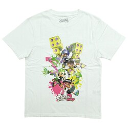 ヨドバシ Com ファインプラス スプラトゥーン2 イカしたバトル Tシャツ White Mサイズ キャラクターグッズ 通販 全品無料配達