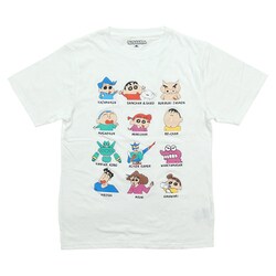 ヨドバシ Com ファインプラス クレヨンしんちゃん キャラ集合 Tシャツ White Lサイズ キャラクターグッズ 通販 全品無料配達