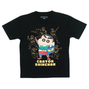 22843086 クレヨンしんちゃん KIDS アクション仮面 Tシャツ BLACK 140cm [キャラクターグッズ]
