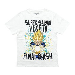 ヨドバシ Com ファインプラス ドラゴンボール ベジータ ファイナルフラッシュ Tシャツ White Lサイズ キャラクターグッズ 通販 全品無料配達