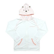 22844405 すみっコぐらし KIDS なりきり ラッシュガード パーカー WHITE しろくま 140cm [キャラクターグッズ]