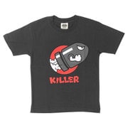 22823716 マリオ KIDS キラー フェイス Tシャツ CHARCOAL 140cm [キャラクターグッズ]