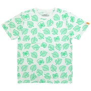 22853187 あつまれどうぶつの森 木の葉 総柄 Tシャツ WHITE Lサイズ [キャラクターグッズ]