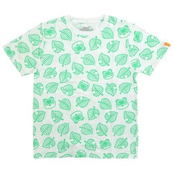 22853187 あつまれどうぶつの森 木の葉 総柄 Tシャツ WHITE LLサイズ [キャラクターグッズ]