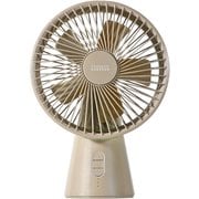 コードレスミニリビングファン LEDライト付 キャメル PR-F040-CM