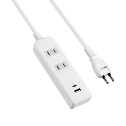 ヨドバシカメラオリジナル USBポート付電源タップ PD20W対応 2個口 5m TLU-25020PD