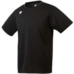 ワンポイントハーフスリーブシャツ DMC-5801B (BLK)ブラック Lサイズ [スポーツウェア Tシャツ ユニセックス]